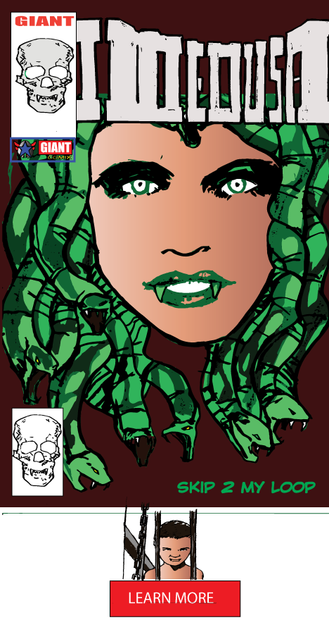 COLOR IMAGE OF I,MEDUSA HORROR COMIC FIRST ISSUE COMIC COVER GIANTCOMIX